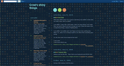 Desktop Screenshot of crowsshinythings.blogspot.com