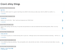 Tablet Screenshot of crowsshinythings.blogspot.com