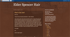 Desktop Screenshot of elderspencerhair.blogspot.com