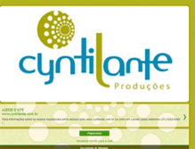 Tablet Screenshot of cyntilanteproducoes.blogspot.com