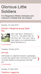 Mobile Screenshot of gloriouslittlesoldiers.blogspot.com