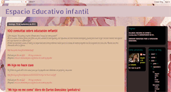 Desktop Screenshot of espacioeducativoinfantil.blogspot.com