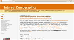 Desktop Screenshot of internetdemographics.blogspot.com
