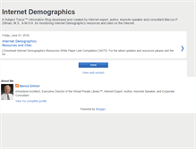 Tablet Screenshot of internetdemographics.blogspot.com