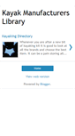 Mobile Screenshot of kayakmanufacturerslibrary.blogspot.com