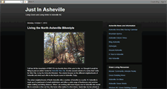 Desktop Screenshot of justinasheville.blogspot.com