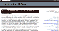 Desktop Screenshot of humanbeingsarefree.blogspot.com