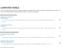 Tablet Screenshot of mycomputermyworld.blogspot.com
