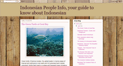 Desktop Screenshot of indonesianpeople-info.blogspot.com