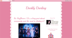 Desktop Screenshot of darklydarling.blogspot.com