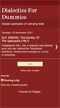Mobile Screenshot of dialectics4dummies.blogspot.com