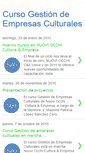 Mobile Screenshot of cursogestionempresasculturales.blogspot.com