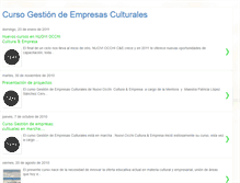 Tablet Screenshot of cursogestionempresasculturales.blogspot.com