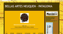 Desktop Screenshot of bellasartesneuquenpatagonia.blogspot.com