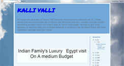 Desktop Screenshot of kallivalli.blogspot.com