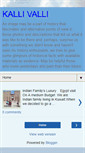 Mobile Screenshot of kallivalli.blogspot.com