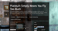 Desktop Screenshot of platinumfrequentflyer.blogspot.com