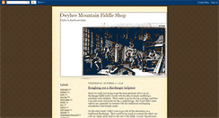 Desktop Screenshot of owyheemountainfiddleshop.blogspot.com