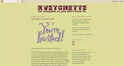 Desktop Screenshot of kvetchette.blogspot.com