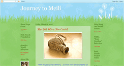 Desktop Screenshot of journeytomeili.blogspot.com