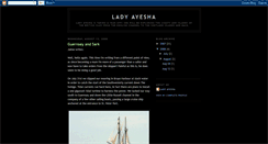 Desktop Screenshot of ladyayesha.blogspot.com