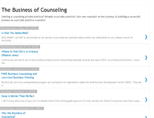 Tablet Screenshot of businessofcounseling.blogspot.com
