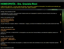 Tablet Screenshot of homeopatia-dra-gracielaricci.blogspot.com