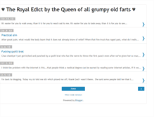 Tablet Screenshot of grumpyqueen.blogspot.com