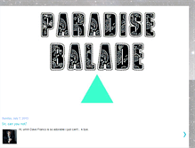 Tablet Screenshot of paradisebalade.blogspot.com