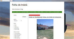 Desktop Screenshot of folhadoindaia.blogspot.com