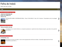 Tablet Screenshot of folhadoindaia.blogspot.com