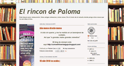 Desktop Screenshot of elrincondepalomaelhiloenlaaguja.blogspot.com