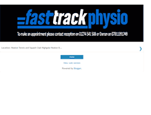 Tablet Screenshot of fasttrackphysio.blogspot.com