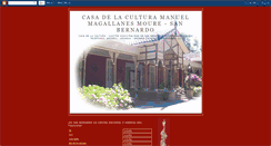 Desktop Screenshot of casadelaculturasanbernardo.blogspot.com