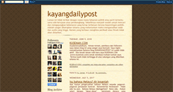 Desktop Screenshot of kayangdailypost.blogspot.com