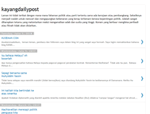 Tablet Screenshot of kayangdailypost.blogspot.com