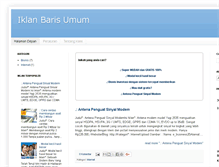 Tablet Screenshot of iklanbarisumum.blogspot.com