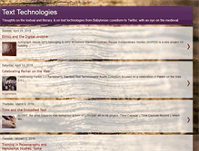 Tablet Screenshot of historyoftexttechnologies.blogspot.com