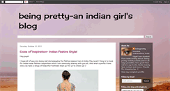 Desktop Screenshot of beingpretty-anindiangirlsblog.blogspot.com