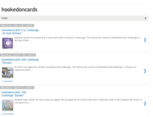 Tablet Screenshot of hookedoncards.blogspot.com
