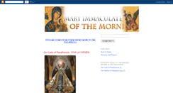 Desktop Screenshot of immaculatemother2.blogspot.com