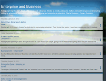 Tablet Screenshot of enterpriseandbusiness.blogspot.com