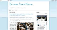 Desktop Screenshot of echoesfromrome.blogspot.com