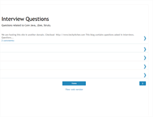 Tablet Screenshot of j2eeinterview.blogspot.com