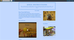 Desktop Screenshot of knexfreeinstructions.blogspot.com