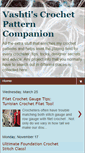 Mobile Screenshot of crochetpatterncompanion.blogspot.com
