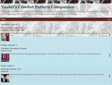 Tablet Screenshot of crochetpatterncompanion.blogspot.com