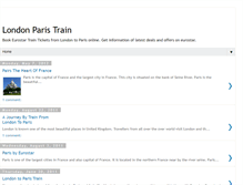 Tablet Screenshot of london-paris-train.blogspot.com