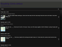 Tablet Screenshot of chrisarbon-roadtrips.blogspot.com