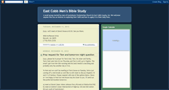 Desktop Screenshot of eastcobbmensbiblestudy.blogspot.com